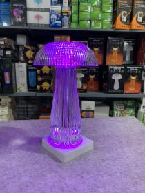 أضواء ليلية شفافة مع جهاز تحكم عن بعد يعمل باللمس على شكل فطر