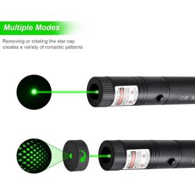 Pointeur Laser Puissant Multifonctions 2000 Mètres - مصباح ليزر قوي للمسافات الطويلة متعدد الوظائف
