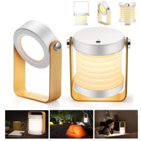 مصباح مكتبي قابل للطي 4 في 1 بإنارة متدرجة 3 مستويات.