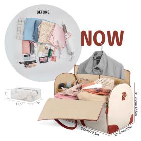 حقيبة سفر فاخرة بسعة كبيرة وقابلة للطي