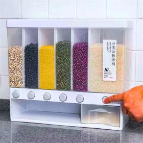 موزع طعام جاف معلق على الحائط لتنظيم التخزين