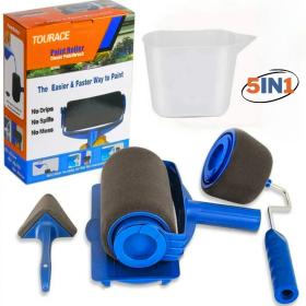 طقم رول طلاء جداري 5 قطع متعدد الوظائف، لتجربة طلاء سهلة ونتائج احترافية.