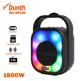 مكبر صوت لاسلكي مع بطارية قابلة لإعادة الشحن، سماعة بلوتوث 1800W DUNTH DU-SP126