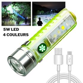 مصباح يدوي LED متعدد الوظائف فائق السطوع مع مغناطيس