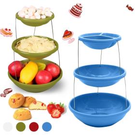 وعاء ملتوي قابل للطي من 3 طبقات للتغميس والحلوى