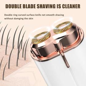 ماكينة حلاقة كهربائية غير مؤلمة مع ضوء LED لإزالة شعر الذقن على الفور